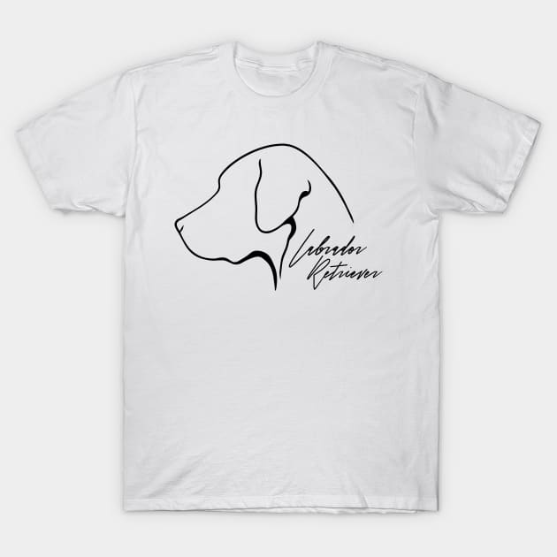 Proud Labrador Retriever profile dog lover gift T-Shirt by wilsigns